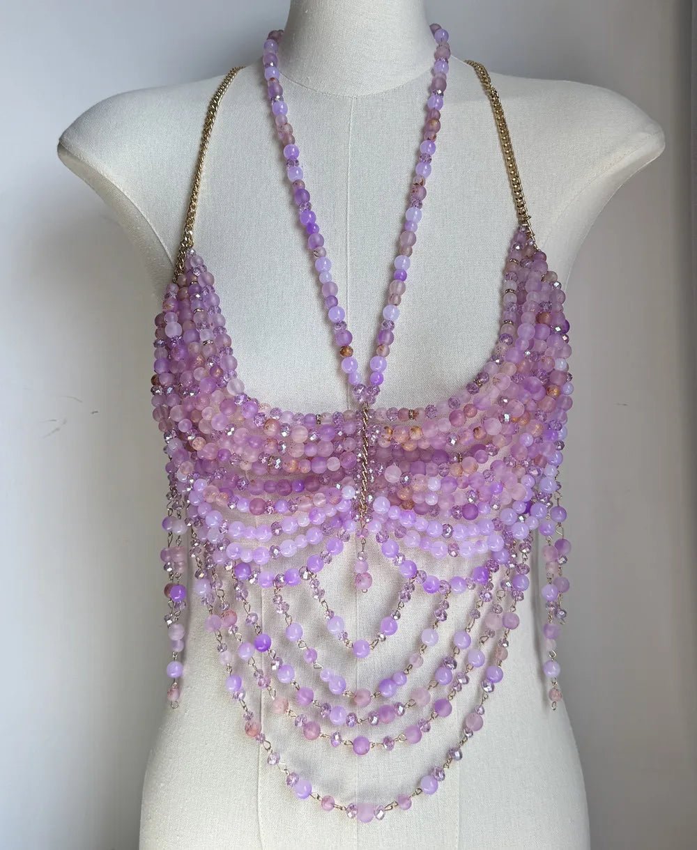Handmade beaded Top