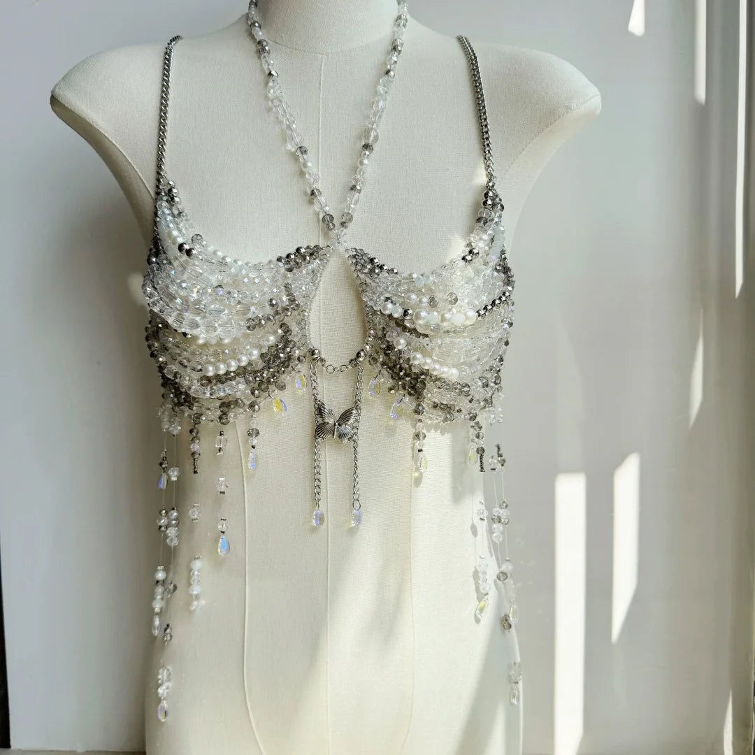 Handmade beaded Top