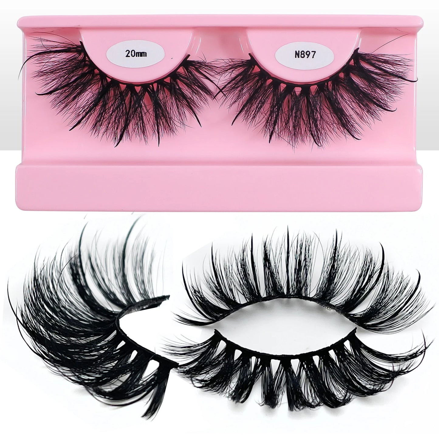 Wispy spike lashes 17mm-20mm