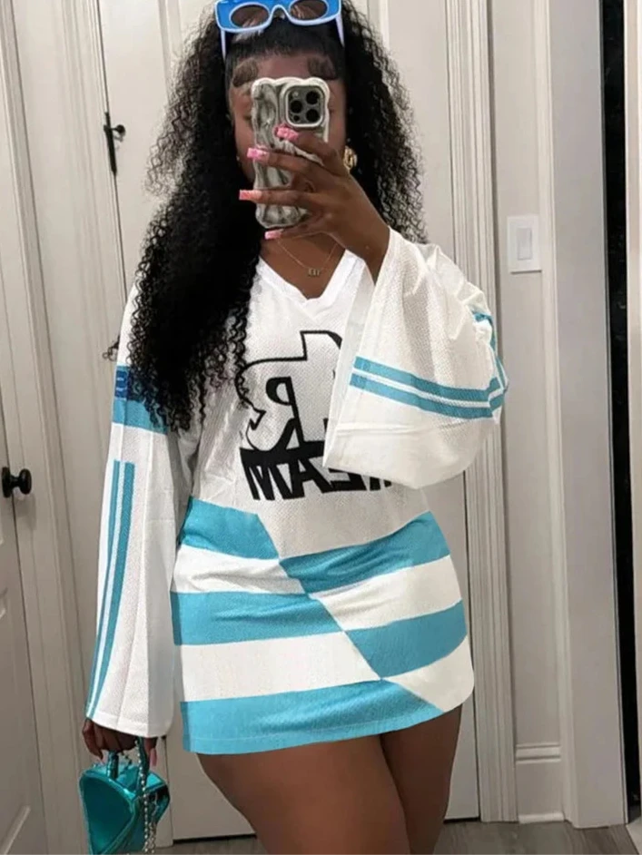 Miss "never been to a game" Jersey Dress