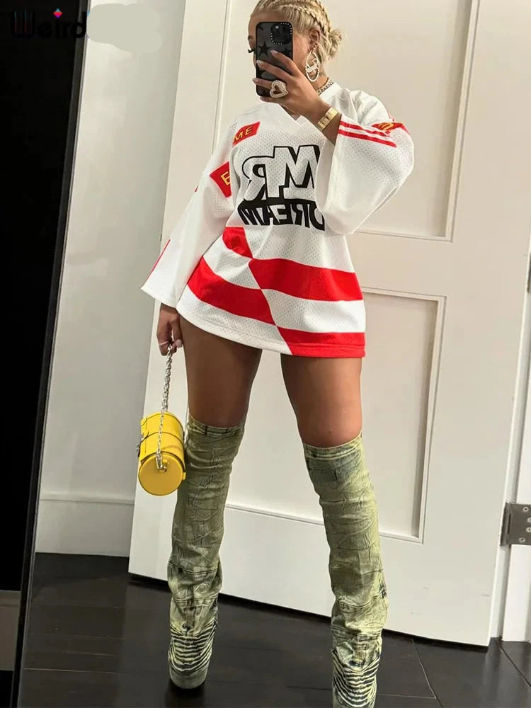 Miss "never been to a game" Jersey Dress