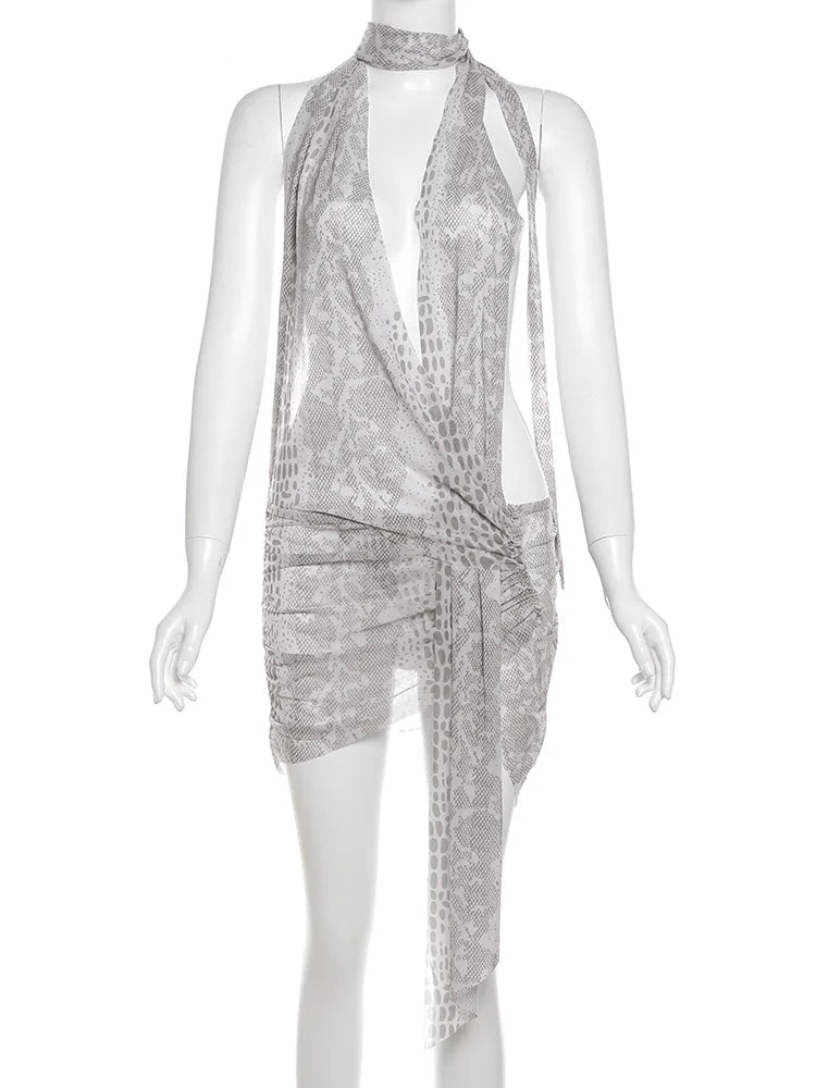 Snake Vaca Mini Dress