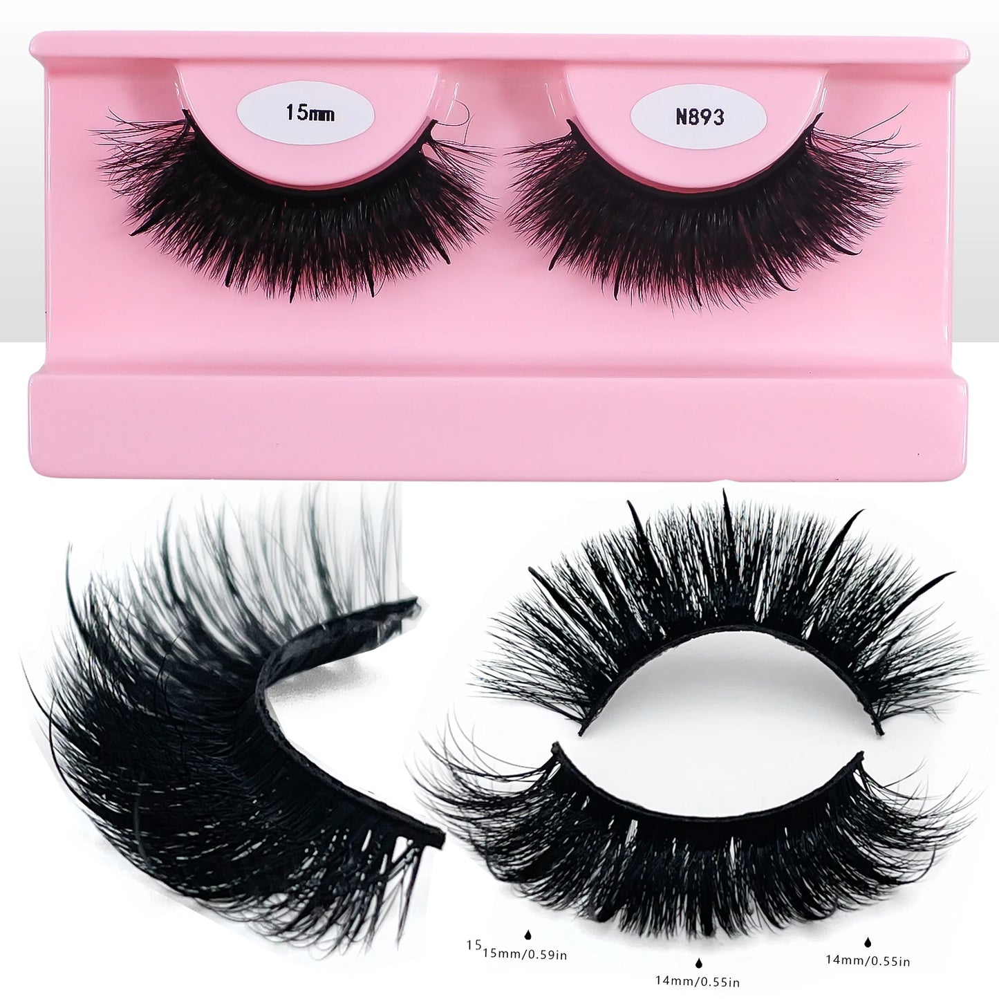 Wispy spike lashes 17mm-20mm