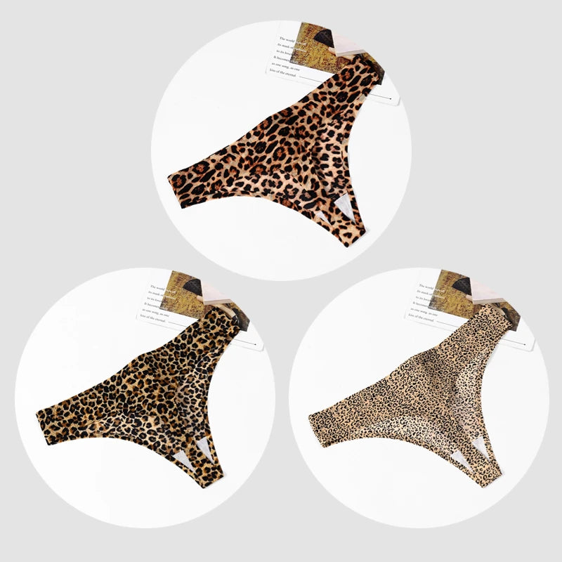 Money Long Cheetah Thong 3pcs Set