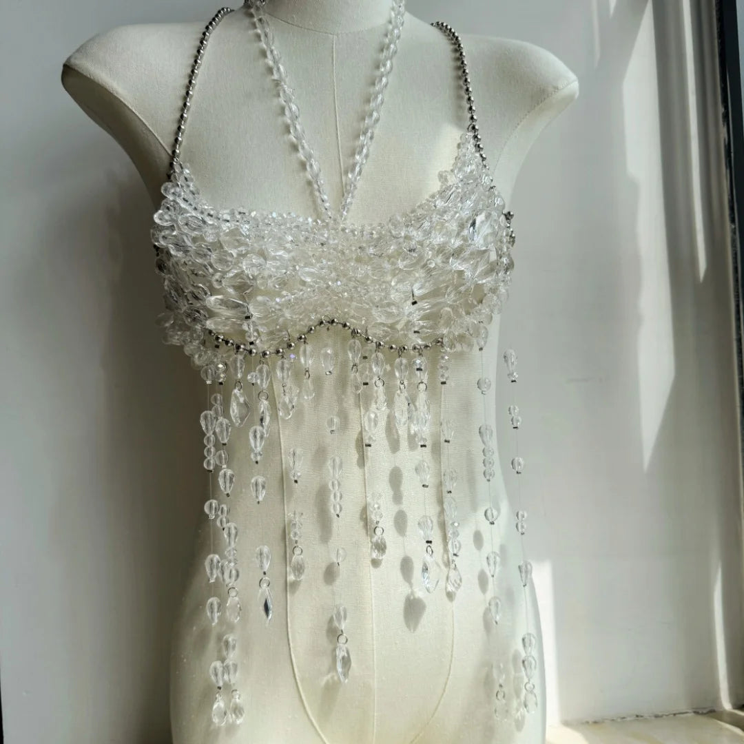 Handmade beaded Top