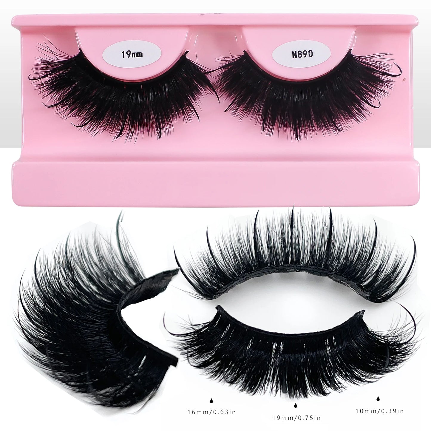 Wispy spike lashes 17mm-20mm