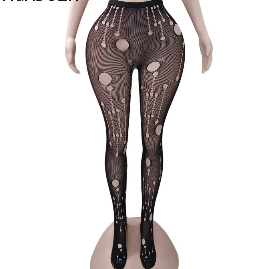 Mesh Peek Leggings