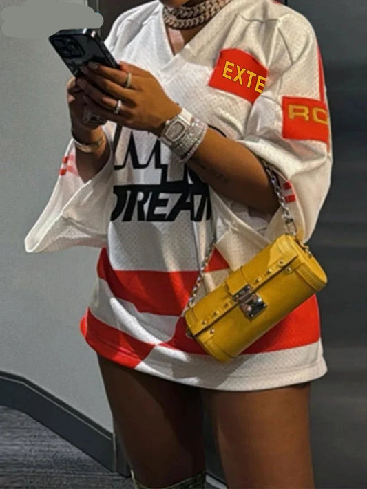 Miss "never been to a game" Jersey Dress