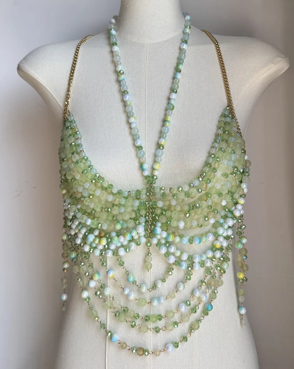 Handmade beaded Top