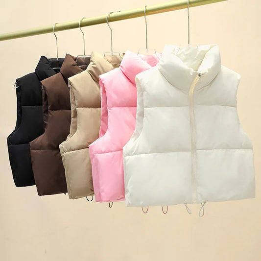 Cropped Puffer Vest