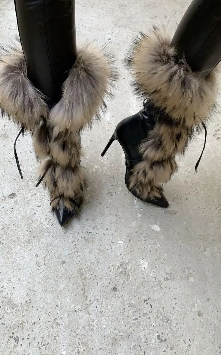 Fur Stiletto Bootie