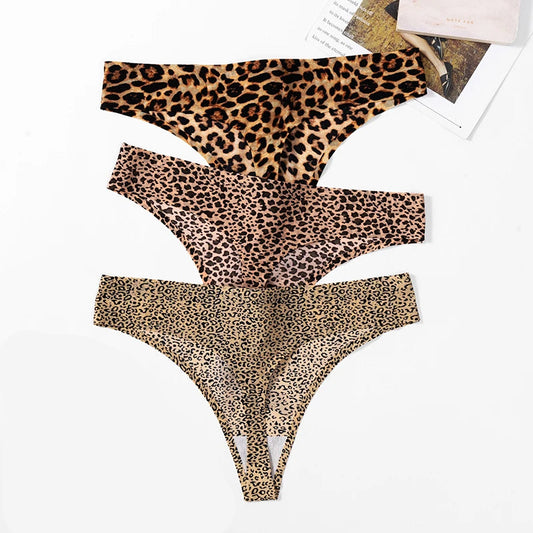 Money Long Cheetah Thong 3pcs Set