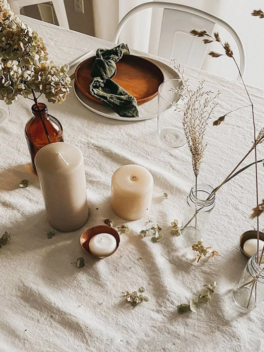 100%Cotton Linen Tablecloth