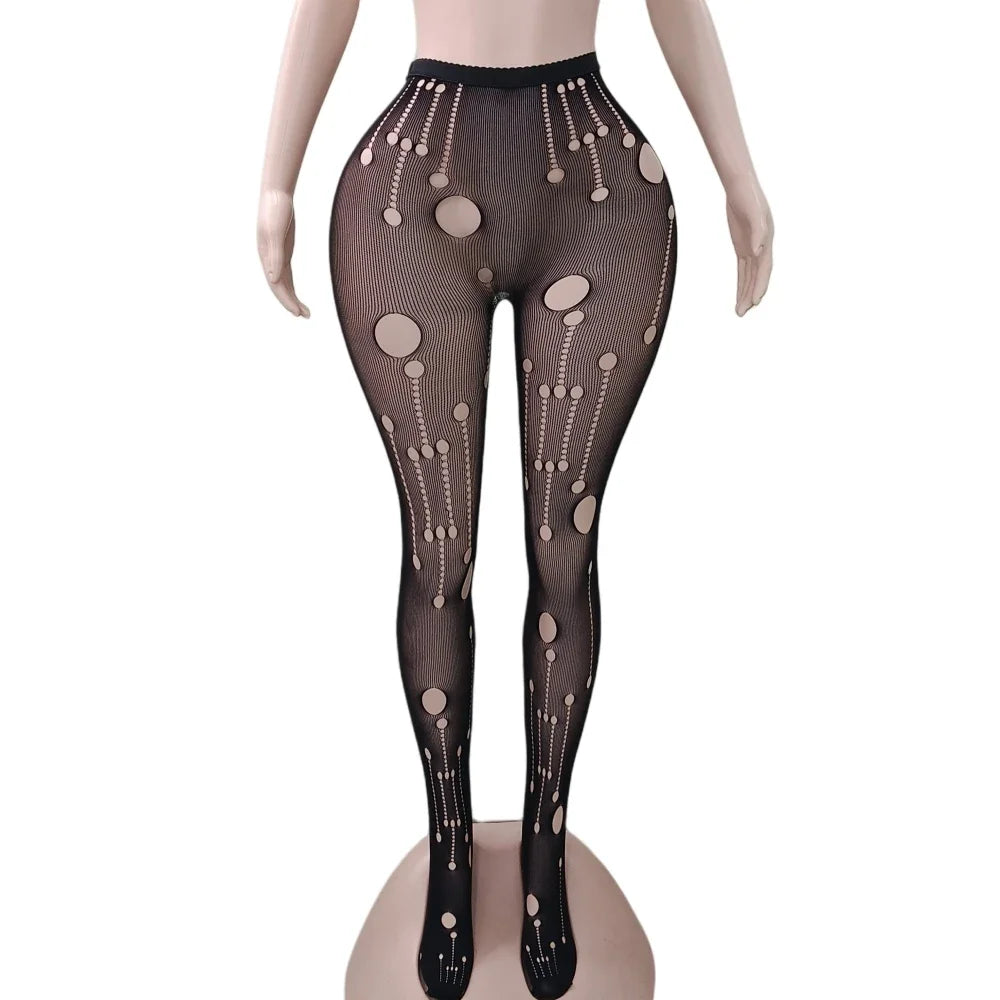 Mesh Peek Leggings